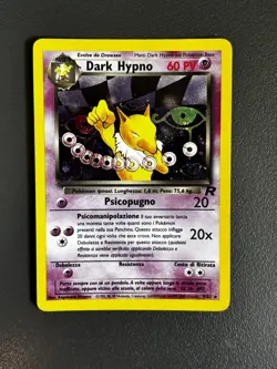 Pokemon Dark Hypno 9/82 Team Rocket Set Ita Holo No Psa No Bgs - Image 3