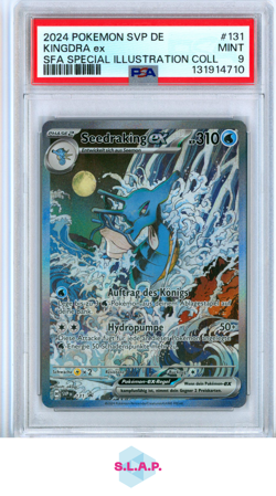 KINGDRA EX POKEMON TCG131 2024 SCARLET/VIOLET PRM SPECI4L ILL RARE HOLO DE PSA 9 - Image 1