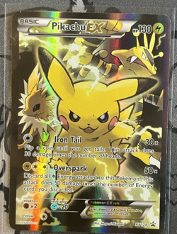Pikachu EX XY124 XY Holo Pokemon Lightly/moderately played condition - Image 1