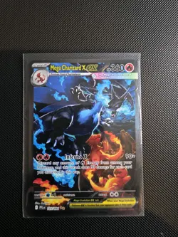 Pokemon Mega Charizard X ex SIR 125/094 - Phantasmal Flames Excellent ENGLISH - Image 2