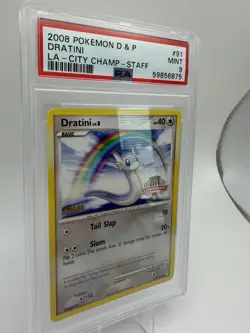 Pokemon Dratini LA City Championships Staff Promo PSA 9 #091/146 2008 POP 20 - Image 2