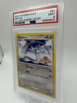 Pokemon Dratini LA City Championships Staff Promo PSA 9 #091/146 2008 POP 20 - Image 3