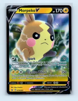 Pokemon tcg SWSH01: Sword & Shield Base Set Morpeko V Near Mint or Better - Image 1