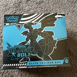 Pokemon Scarlet & Violet Black Bolt Elite Trainer Box Collectors Edition English - Image 1
