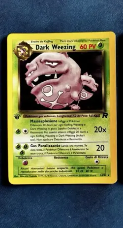 Pokemon Dark Weezing 14/82 Team Rocket Set Ita Holo No Psa No Bgs Prima Edizione - Image 1