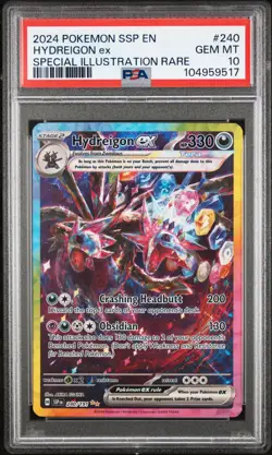 2024 POKEMON SSP EN-SURGING SPARKS SIR HYDREIGON EX 240/191 PSA 10 - Image 1