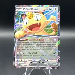 Meowth ex 062/088 DOUBLE RARE HOLO Perfect Order Pokemon TCG English Foil - Image 1