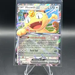 Meowth ex 062/088 DOUBLE RARE HOLO Perfect Order Pokemon TCG English Foil - Image 4