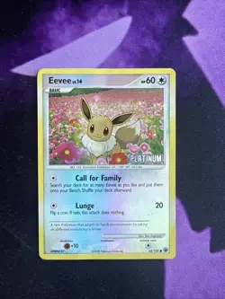 Pokemon - Eevee - 62/100 Burger King Promo Reverse Holo - Platinum Stamped - Image 1