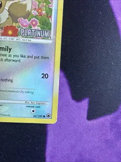 Pokemon - Eevee - 62/100 Burger King Promo Reverse Holo - Platinum Stamped - Image 4