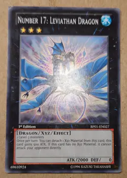BP01-EN027 Number 17: Leviathan Dragon 1st Edition Yugioh Card - Image 1