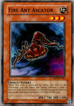 1X Fire Ant Ascator - ABPF-EN020 - Common Unlimited Edition yugioh - Image 1