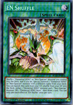 EN Shuffle BLCR-EN008 Secret Rare 1st Edition NM Yugioh - Image 1