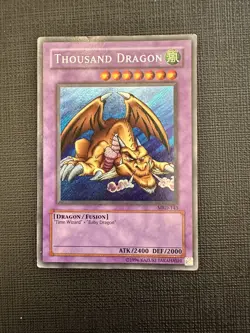 YUGIOH THOUSAND DRAGON MRD-143 SECRET HP/ CREASES - Image 1