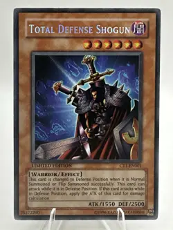 Yugioh Total Defense Shogun CT1-EN001 Limited Edition Secret Rare Holo - MP - Image 1