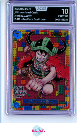 MONKEY .D.LUFFY ONE PIECE P-110 2025 JP PRMTIONAL CARDS PRISTINE JAP AOG 10 - Image 1