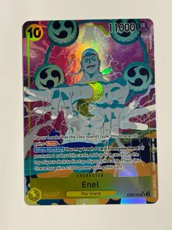 One Piece TCG English EB02-052 Enel Alt Art Parallel - Image 1