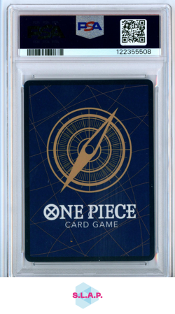 MONKEY D LUFFY SILVER ONE PIECE JP OP11-A FIST/DIVINE SPEED 2025 119 PSA 10 - Image 2