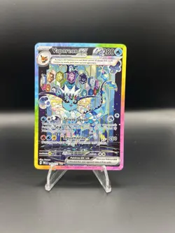 Pokemon Vaporeon Ex Special Illustration Rare SIR 149/131 Prismatic Evolutions - Image 1