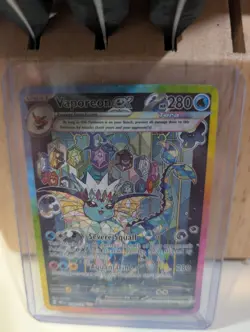 Pokemon Vaporeon ex 149/131 Prismatic Evolutions Special Illustration Rare Holo - Image 1