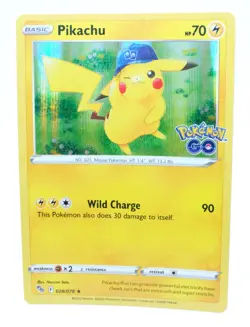 Pikachu 028/078 Holo Rare Pokemon Go 2022 - Pokemon Card TCG (NM) - Image 1