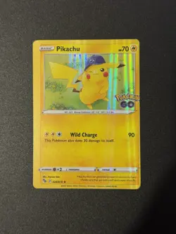 MISCUT ERROR LOT x2 Pikachu Pokemon Go 028/078 Holo Rare NM - Image 2