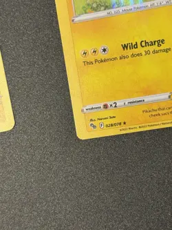 MISCUT ERROR LOT x2 Pikachu Pokemon Go 028/078 Holo Rare NM - Image 5