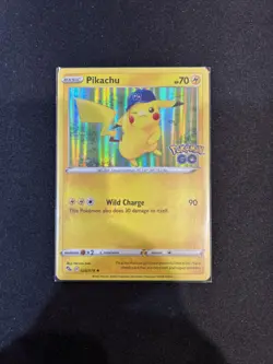 Pokemon TCG Pikachu Pokemon GO 028/078 Holo Rare Lightning NM - Image 1
