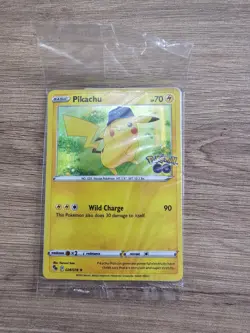 Pokemon/Pokemon GO Prerelease Pikachu Holo Foil Promo Card #028/078 Sealed - Image 1