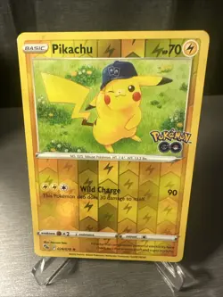 Pikachu 028/078 Reverse Holo Pokemon Go Pokemon Card - NM - Image 1