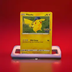 Pokemon TCG Pikachu Pokemon Go 028/078 Holo Rare Near Mint Pack Fresh - Image 1