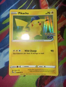 Pokemon TCG Pikachu Pokemon Go 028/078 Holo Rare Near Mint Pack Fresh - Image 3