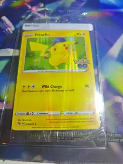 Pokemon Go Pikachu Promo Holo Trading Card 028/078 Sealed - Image 1