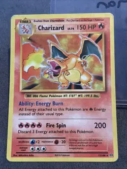 Pokemon TCG Charizard Holo Rare Card 11/108 XY Evolutions - Image 1