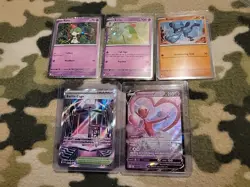 Lot Of 5 Pokemon Tcg Cards Full Art V Promo - Image 1