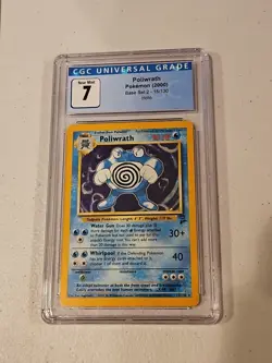 Poliwrath Base Set 2 Holo Unlimited Rare Pokemon TCG Card 15/130 - Image 1