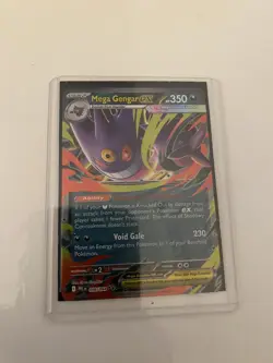 Pokemon Mega Gengar EX 056/094 Phantasmal Flames Card w/ Top Loader - Image 1
