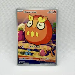 Darumaka 097/086 Illustration Rare Holo Pokemon Card NM Black Bolt - Image 1