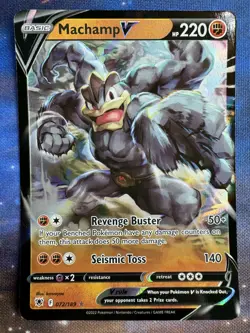Machamp V 072/189 Ultra Rare Astral Radiance Holographic Pokemon Card Holo - Image 1
