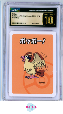 OLD MAID PIDGEY POKEMON PLAYUNG CARDS 2019 JPN CGC 10 - Image 1