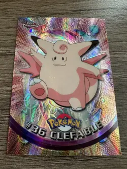 Clefable #36 Topps 2000 Spectra Chrome Pokemon Card — EXCELLENT CONDITION! - Image 1