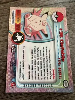 Clefable #36 Topps 2000 Spectra Chrome Pokemon Card — EXCELLENT CONDITION! - Image 2