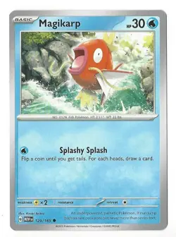 Magikarp 129/165 Non Holo Pokemon 151 English Card - Image 1