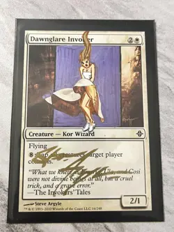MTG Steve Argyle alter of Dawnglare Invoker as MARILYN MONROE w/ Gold Signature - Image 1