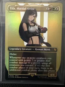 Tifa, Martial Artist FIC #206 Mint Borderless Foil MTG Final Fantasy - Image 1