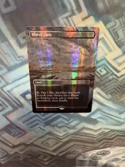 MTG Borderless Dragonscale Foil Marsh Flats NM Unplayed Special Guests - Image 5