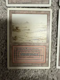 Magic the Gathering Revised Edition Dual Land Badlands x 4 (Play set) - Image 4