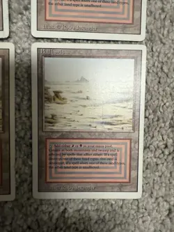 Magic the Gathering Revised Edition Dual Land Badlands x 4 (Play set) - Image 5