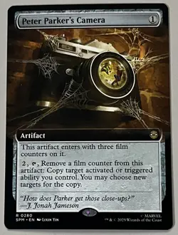 MTG Marvel’s Spider-Man Peter Parker’s Camera Artifact RARE REGULAR #0280 - Image 1