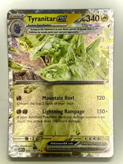 Pokemon Card Tyranitar EX 066/197 Ultra Rare Obsidian Flames NM - Image 1